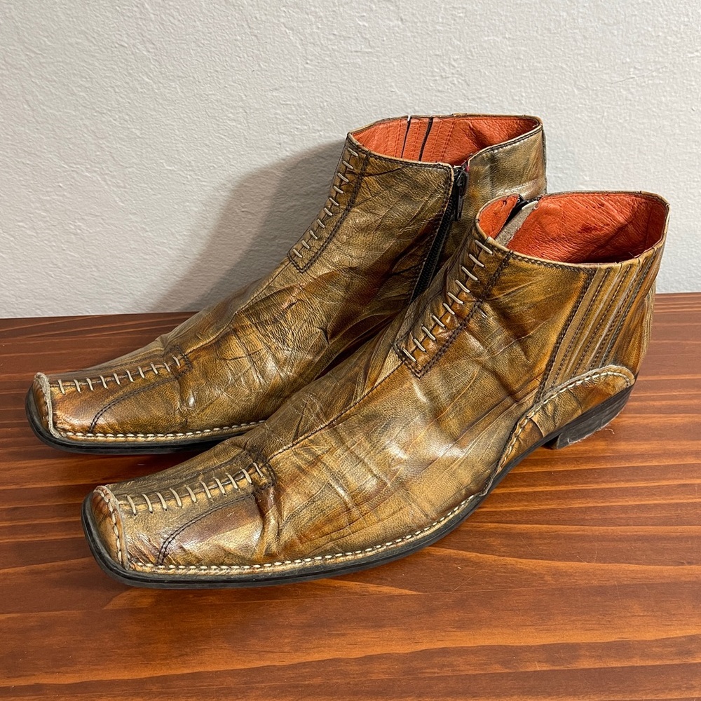 Robert Wayne Classic Dress Shoes Low Boot with Zip